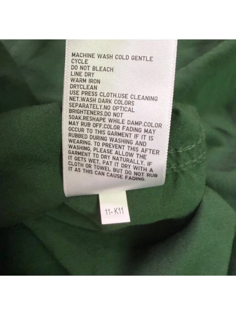 Jw Anderson Women’s Green Cotton Sleeveless Belted Maxi Trench Dress XXS